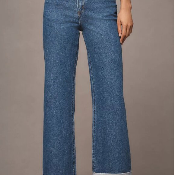 Pilcro The Austyn High-Rise Cuffed Wide-Leg Jeans - Picture 2 of 8